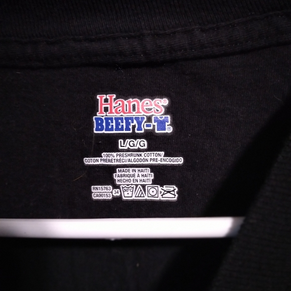 Hanes Men Shirt Black Short Sleeve Pullover Garth Brooks 2014 Tour Music Size L - Picture 2 of 3